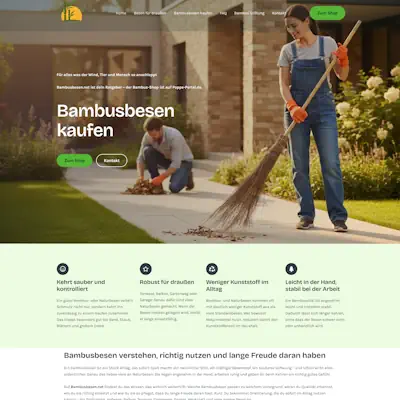 Robuste Bambusbesen kaufen.